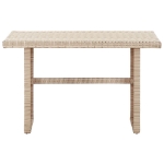 Tavolo da Giardino Beige 110x60x67 cm in Polyrattan