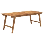 Tavolo da Giardino 200x90x75 cm Legno Massello di Acacia