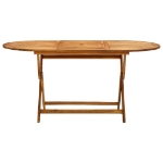 Tavolo da Giardino Pieghevole 160x85x75 cm Massello di Acacia