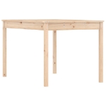 Tavolo da Giardino 121x82,5x76 cm in Legno Massello di Pino
