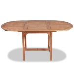 Tavolo da Giardino Allungabile (110-160)x80x75cm Teak Massello