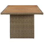 Tavolo da Giardino Marrone 200x100x74 cm in Polyrattan