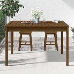 Tavolo da Giardino Miele 121x82,5x76 cm Legno Massello di Pino