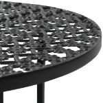 Tavolo da Bistrot Nero 40x70 cm in Metallo