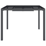 Tavolo da Giardino Antracite 100x100x72 cm Acciaio