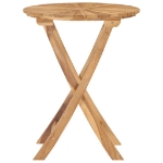 Tavolo da Giardino Pieghevole Ø  60 cm Legno Massello di Teak