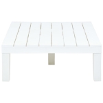 Tavolo da Giardino Bianco 78x78x31 cm in Plastica