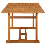 Tavolo da Pranzo per Esterni 180x90x75cm Legno Massello Acacia