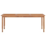 Tavolo da Pranzo da Giardino 200x90x75cm Legno Massello di Teak