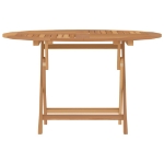 Tavolo da Giardino Pieghevole Ø120x75 cm Legno Massello di Teak