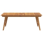 Tavolo da Giardino 200x90x75 cm Legno Massello di Acacia