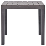 Tavolo da Giardino Mocca 78x78x72 cm in Plastica