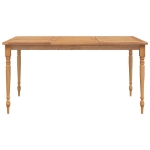 Tavolo Batavia 150x90x75 cm Legno Massello di Teak