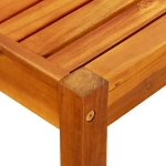 Tavolo da Giardino 85x57x29 cm in Legno Massello di Acacia