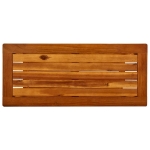 Tavolo Consolle da Giardino 80x35x75cm Legno Massello di Acacia