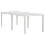 Tavolo da Giardino 220x90x72 cm in PP Bianco