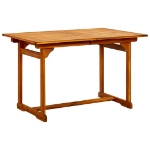 Tavolo da Pranzo per Esterni (120-170)x80x75 cm in Legno Acacia