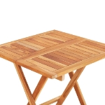 Tavolo da Bistrot Pieghevole 60x60x65 cm in Massello di Teak