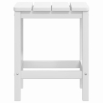 Tavolo da Giardino Adirondack Bianco 38x38x46 cm HDPE