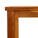 Tavolo Consolle da Giardino 80x35x75cm Legno Massello di Acacia