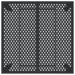 Tavolo da Giardino Antracite 100x100x72 cm Acciaio