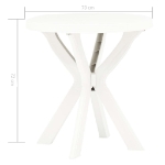 Tavolo da Bistrot Bianco Ø70 cm in Plastica