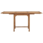 Tavolo da Giardino Estensibile (110-160)x80x75 cm Massello Teak