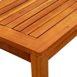 Tavolino da Giardino 50x35x36 cm in Legno Massello di Acacia