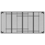 Tavolo da Giardino Antracite 200x100x72 cm Rete d'Acciaio