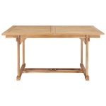 Tavolo da Pranzo Allungabile 150-200x100x75 cm Massello di Teak