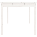 Tavolo da Giardino Bianco 82,5x82,5x76cm Legno Massello di Pino