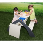 AXI Tavolo da Picnic per Bambini Delta Grigio e Bianco A031.023.00