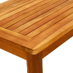 Tavolino da Giardino 70x40x36 cm in Legno Massello di Acacia