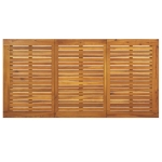 Tavolo Giardino con Gambe a U 160x80x75cm Legno Massello Acacia