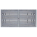 Tavolo da Giardino Grigio 140x70x73,5 cm in Massello di Acacia