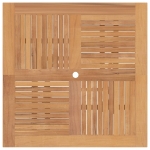 Tavolo da Giardino Pieghevole Grigio 120x70x75 cm Massello Teak