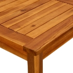 Tavolino da Giardino 45x45x36 cm in Legno Massello di Acacia