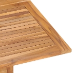Tavolo da Giardino Pieghevole 110x110x75 cm in Massello di Teak