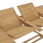 Tavolo da Giardino Allungabile 180-280x100x75 cm in Teak