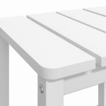 Tavolo da Giardino Adirondack Bianco 38x38x46 cm HDPE