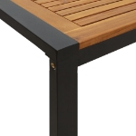 Tavolo Giardino con Gambe a U 180x90x75cm Legno Massello Acacia