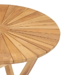 Tavolo da Giardino Pieghevole Ø  60 cm Legno Massello di Teak