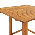 Tavolo da Bistrot 75x75x110 cm in Legno Massello di Acacia