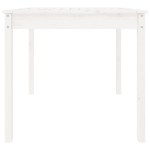 Tavolo da Giardino Bianco 82,5x82,5x76cm Legno Massello di Pino