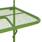 Tavolo da Balcone Verde 60x40 cm in Acciaio
