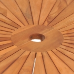 Tavolo da Giardino Pieghevole Ø 85x75 cm Legno Massello di Teak