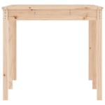 Tavolo da Giardino 159,5x82,5x76 cm in Legno Massello di Pino