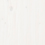 Tavolo da Giardino Bianco 82,5x82,5x110cm Legno Massello Pino