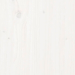 Tavolo da Giardino Bianco 121x82,5x110cm Legno Massello di Pino