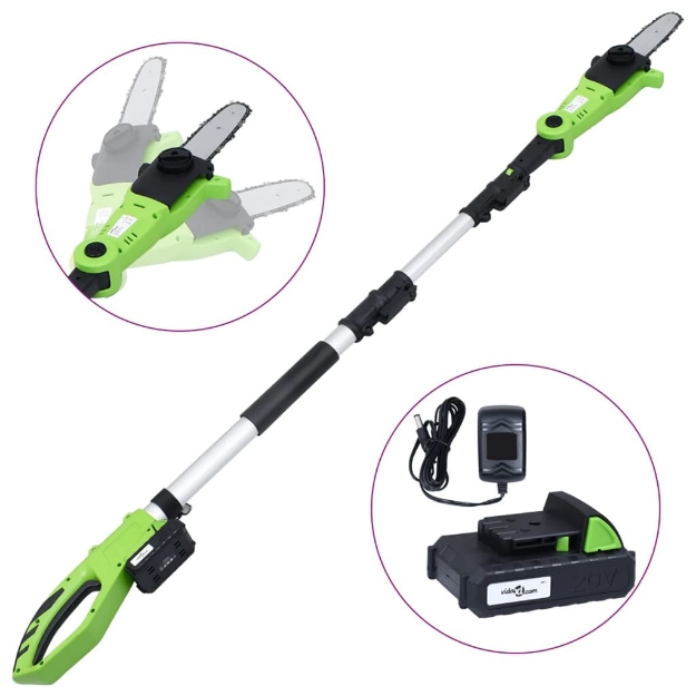 Potatore Telescopico Cordless con Batteria 20V 1500 mAh Li-ion